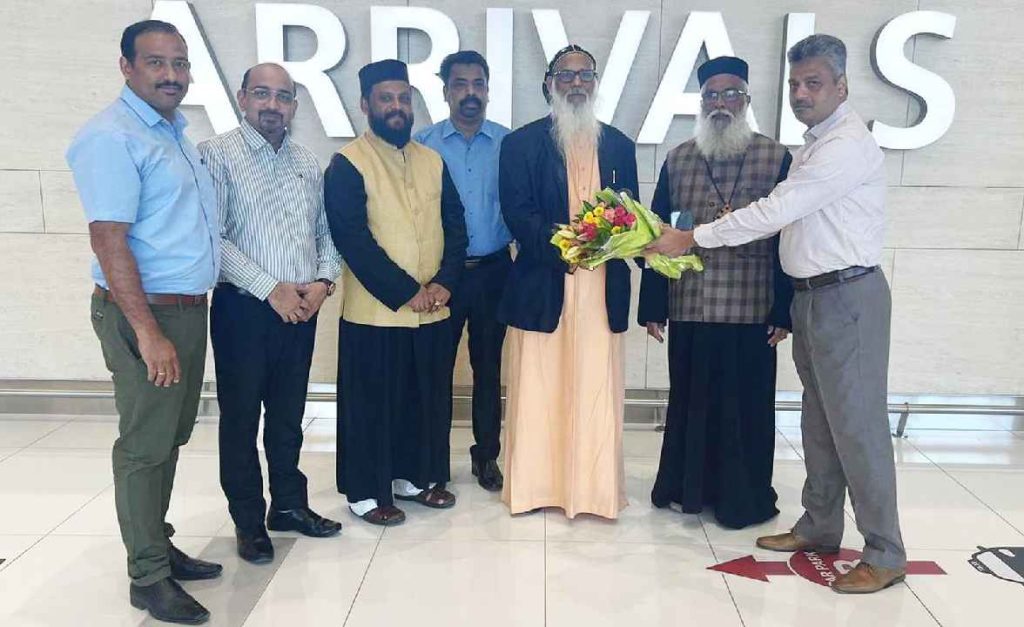 അഭിവന്ദ്യ ഡോ. ജോസഫ് മാർ ദിവന്നാസിയോസ് മെത്രാപ്പോലീത്തായെ എയർപോർട്ടിൽ സ്വീകരിച്ചു