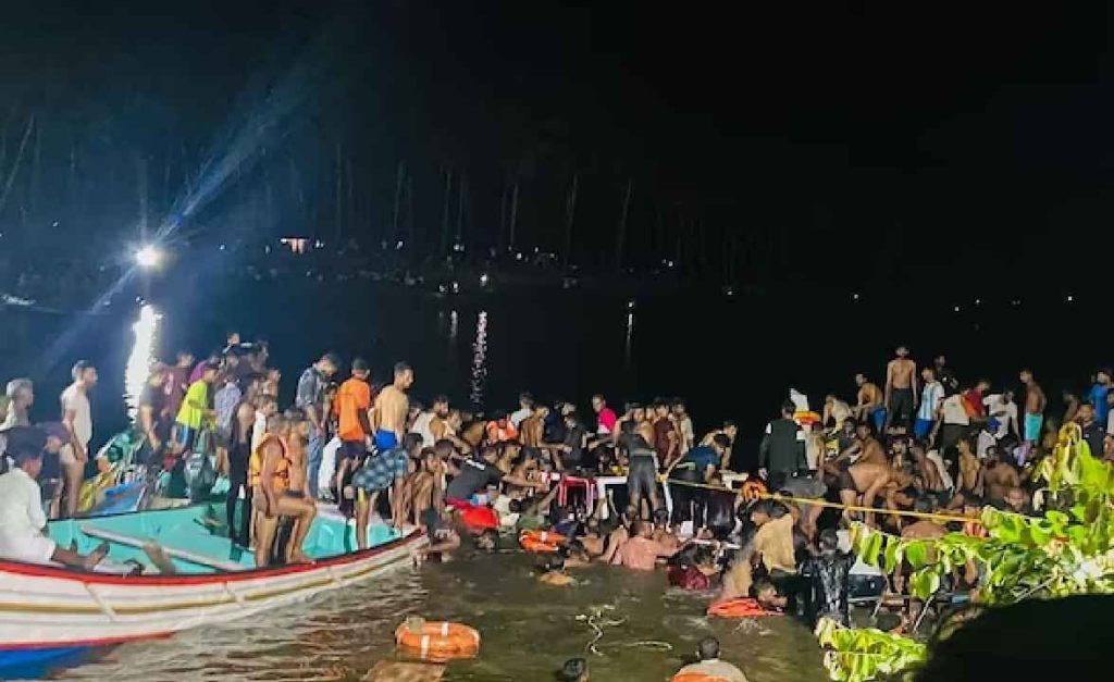 താനൂരിൽ വിനോദ സഞ്ചാര ബോട്ട് മുങ്ങിയുണ്ടായ അപകടത്തിൽ 22 മരണം