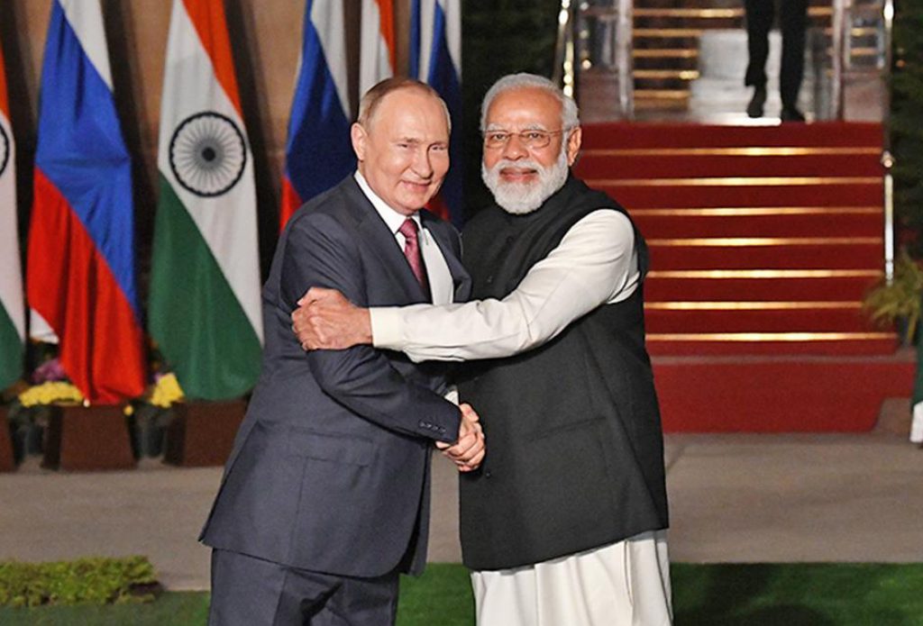 മോദിയെ വാനോളം പുകഴ്ത്തി റഷ്യൻ പ്രസിഡന്റ് പുടിൻ