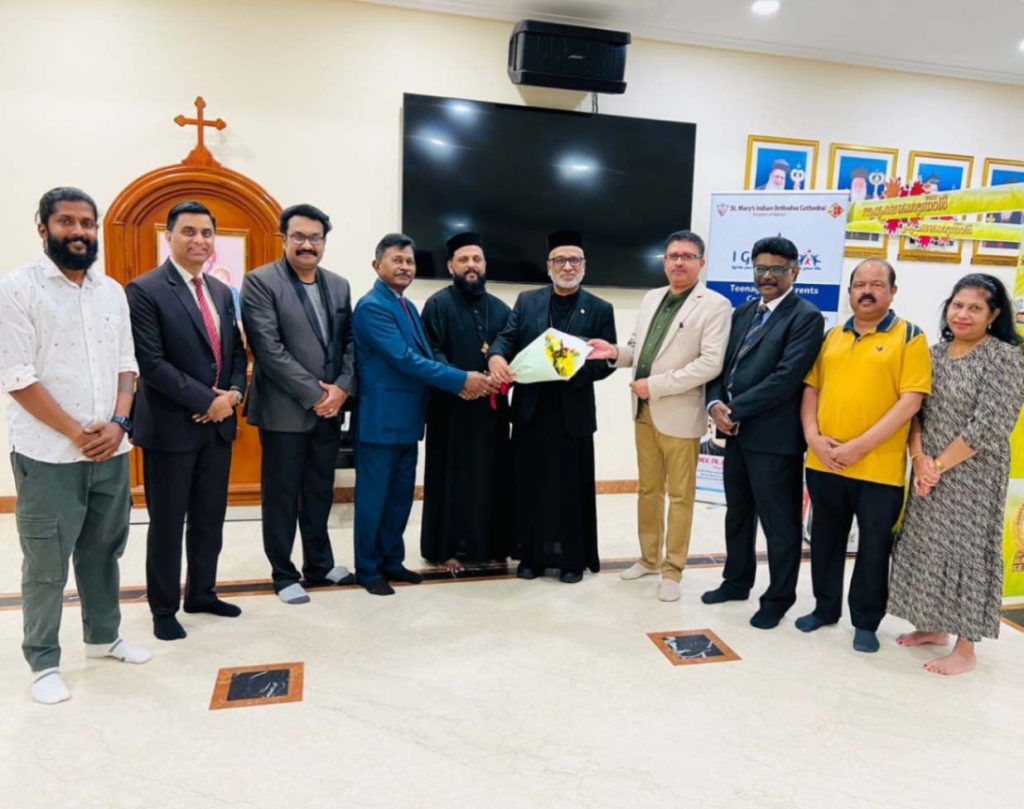 വേൾഡ് മലയാളി കൗൺസിൽ ഭാരവാഹികൾ ഫാ. അലക്സാണ്ടർ ജെ കുരിയനുമായി കൂടിക്കാഴ്ച നടത്തി