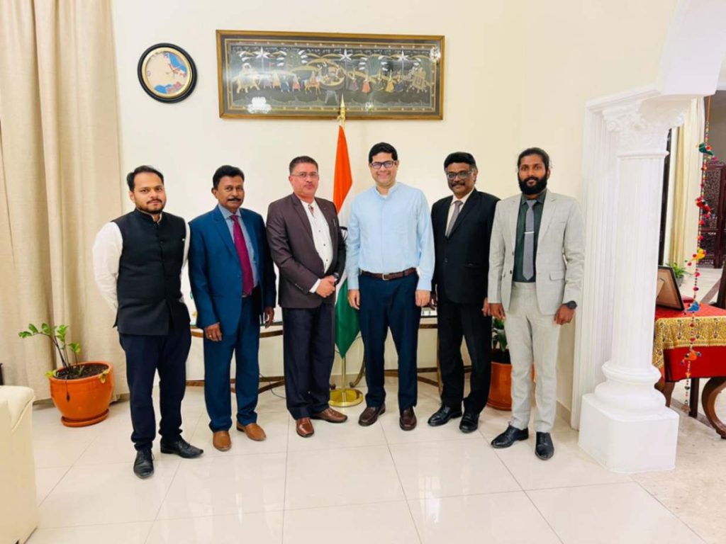 വേൾഡ് മലയാളീ കൗൺസിൽ ഭാരവാഹികൾ ഇന്ത്യൻ സ്ഥാനപതിയുമായി കൂടിക്കാഴ്ച നടത്തി