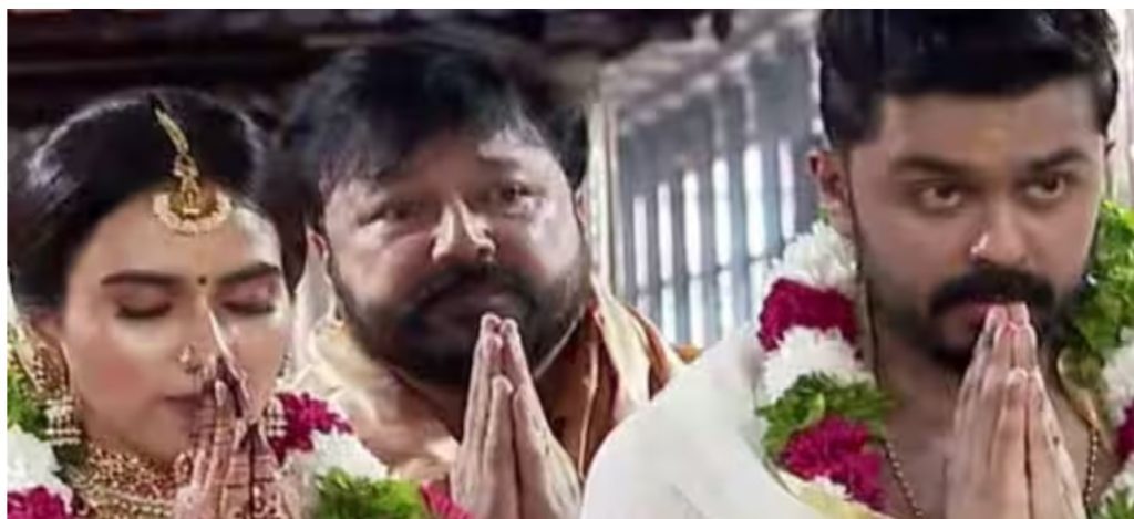 ജയറാമിന്റെ മകളും മോഡലുമായ മാളവികയുടെ വിവാഹം നടന്നു