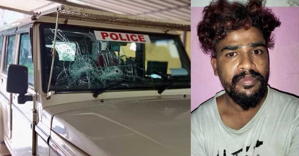 ഇരിട്ടിയിൽ പോലീസ് ജീപ്പിൻ്റെ ചില്ല് തകർത്ത യുവാവ് റിമാൻഡിൽ