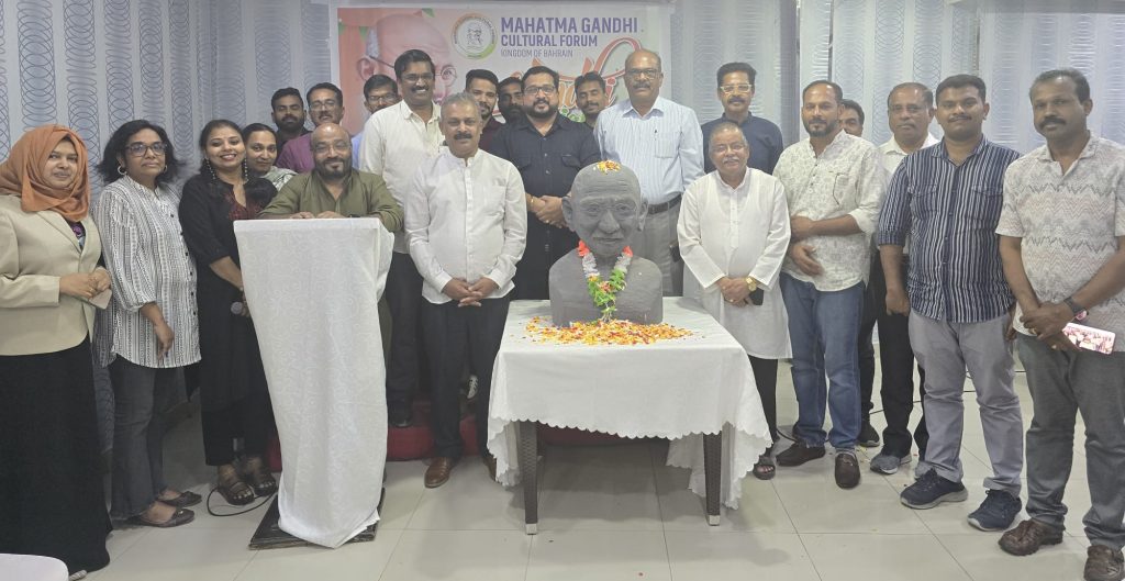 മഹാത്മാഗാന്ധി കൾച്ചറൽ ഫോറം ഗാന്ധിജയന്തി സമുചിതമായി സംഘടിപ്പിച്ചു