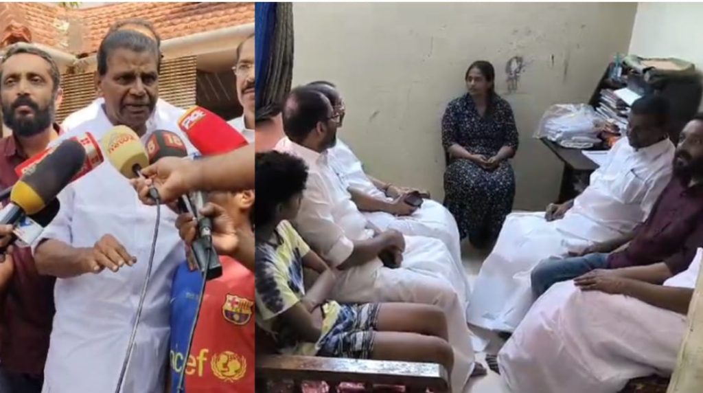 കെ.പി.സി.സി. ഉപസമിതി എൻ.എം. വിജയന്റെ കുടുംബത്തെ സന്ദർശിച്ചു; പ്രശ്നങ്ങളെല്ലാം പരിഹരിക്കുമെന്ന് തിരുവഞ്ചൂർ