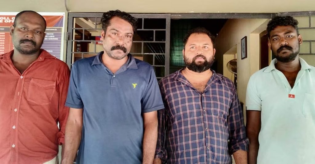 യുവാവിനെ തട്ടിക്കൊണ്ടു പോയി മോചനദ്രവ്യം ആവശ്യപ്പെട്ടു, ക്രൂരമർദനം; നാല് പേർ അറസ്റ്റിൽ
