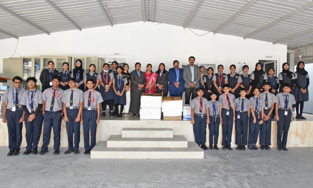 ന്യൂ ഹൊറൈസൺ സ്കൂൾ ഡ്രൈറേഷൻ കിറ്റുകൾ ഐസിആർഎഫിന് നൽകി