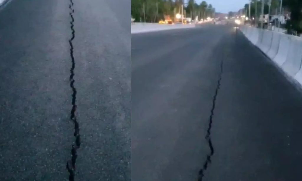 ദേശീയപാതയിൽ വിള്ളൽ; വിവിധയിടങ്ങളിൽ പ്രതിഷേധം