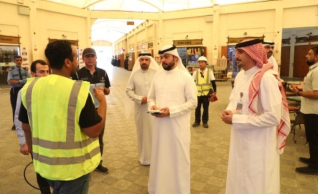 ഇസ ടൗണിലെ മാർക്കറ്റിൽ സുരക്ഷാ പരിശോധന