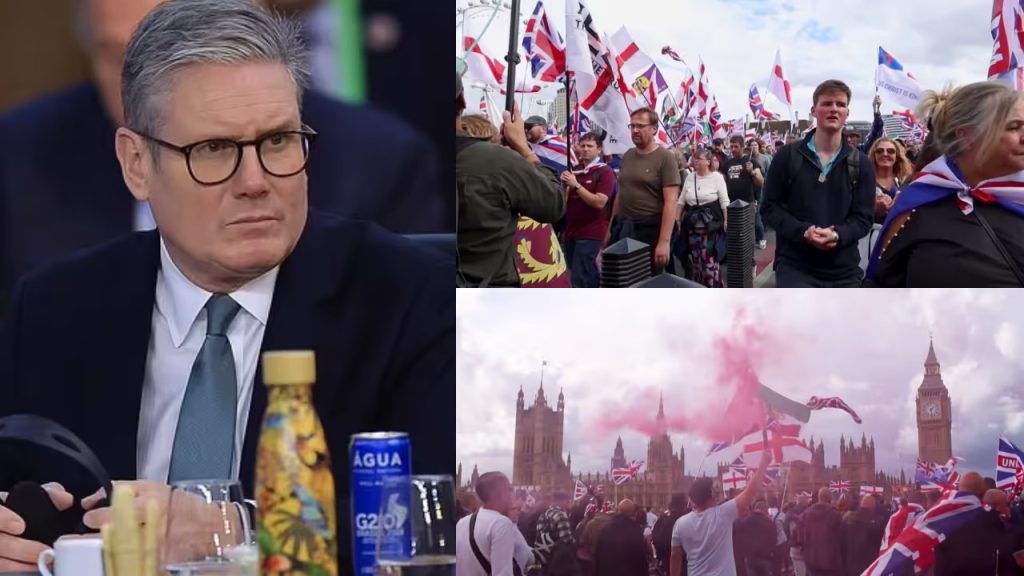 ‘രാജ്യത്തിൻ്റെ തെരുവുകളിൽ പശ്ചാത്തലമോ നിറമോ മൂലം ഭയപ്പെടുന്ന സാഹചര്യം അനുവദിക്കില്ല’; കുടിയേറ്റ വിരുദ്ധ പ്രകടനത്തെ തള്ളി ബ്രിട്ടീഷ് പ്രധാനമന്ത്രി