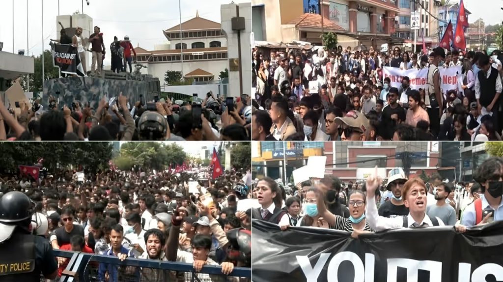 നേപ്പാളിൽ ‘ജെൻ സി’ കലാപം പടരുന്നു, 19 പേർ കൊല്ലപ്പെട്ടു; ഉത്തരവാദിത്തമേറ്റെടുത്ത് ആഭ്യന്തരമന്ത്രി രാജിവെച്ചു