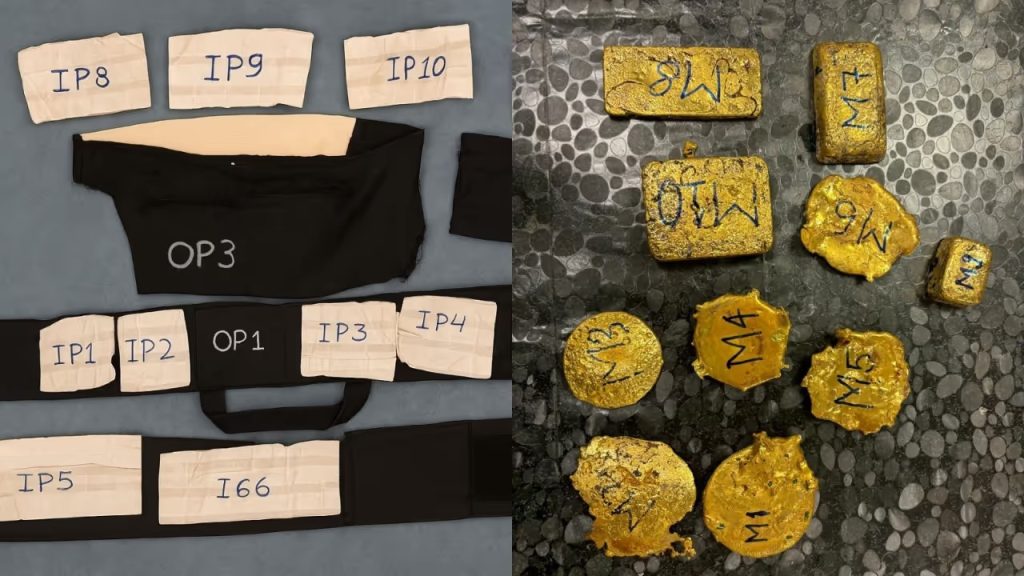 പ്രത്യേകം ബെൽറ്റുകളിൽ ദ്രവരൂപത്തിൽ സ്വർണം; വിമാന ജീവനക്കാർ ഉൾപ്പെട്ട വൻ സ്വർണക്കടത്ത് സംഘം ചെന്നൈയിൽ പിടിയിൽ