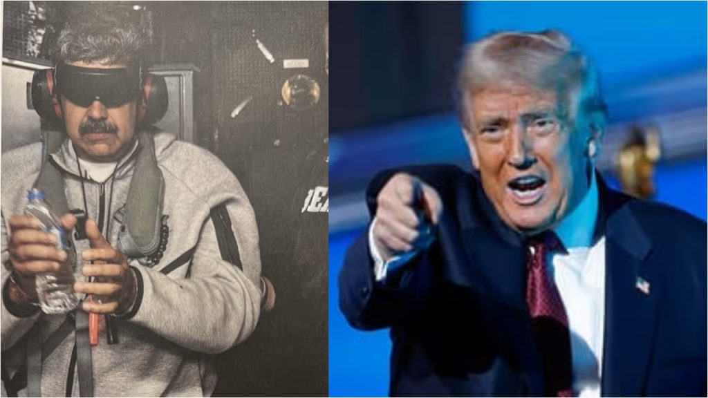 ‘വെനസ്വേല അമേരിക്ക ഭരിക്കും’; അമേരിക്കൻ കടന്നാക്രമണത്തിൽ നിലപാട് വ്യക്തമാക്കി ട്രംപ്, ബന്ദിയാക്കിയ മഡൂറോയുടെ ചിത്രം പുറത്തുവിട്ടു