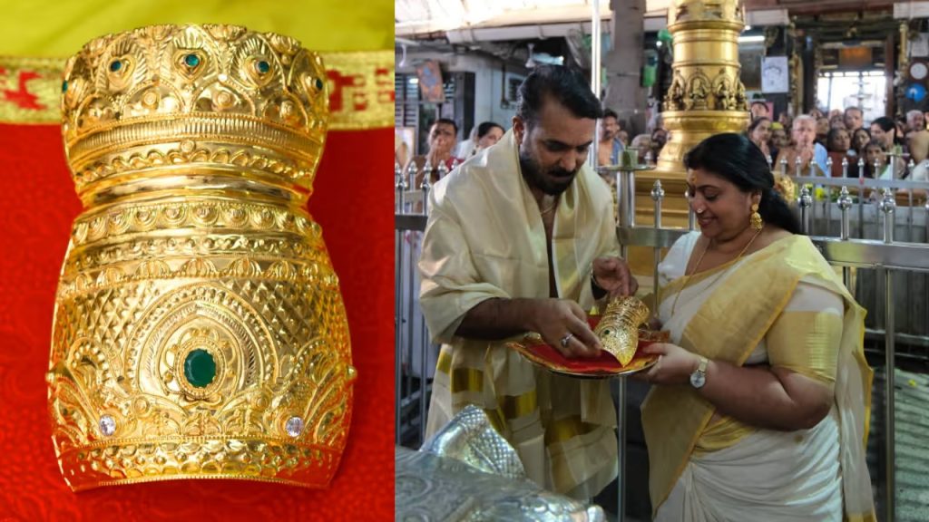 21.75 പവൻ, മൊത്തം കല്ലുകൾ പതിച്ച അതിമനോഹര സ്വർണ്ണക്കിരീടം, ഗുരുവായൂരപ്പന് വഴിപാടായി സമർപ്പിച്ച് തൃശൂരിലെ വ്യവസായി