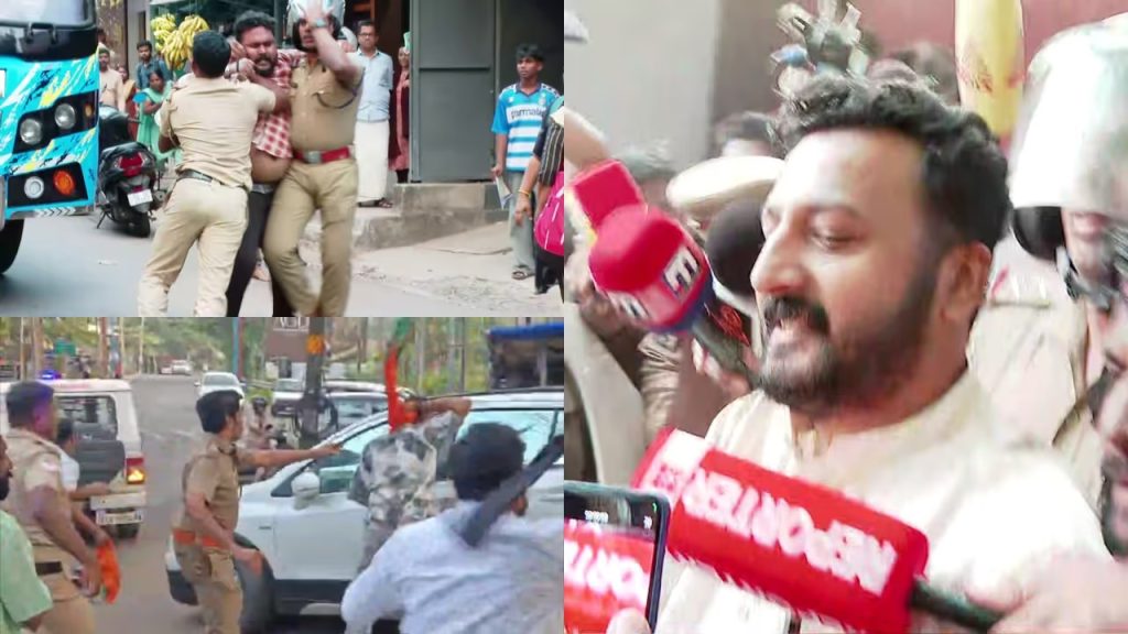 രാഹുൽ മാങ്കൂട്ടത്തില് ജയില് മോചിതന്; 18 ദിവസത്തെ ജയില് വാസത്തിന് ശേഷം പുറത്തേക്ക്, പ്രതിഷേധവുമായി യുവമോര്ച്ച പ്രവര്ത്തകര്