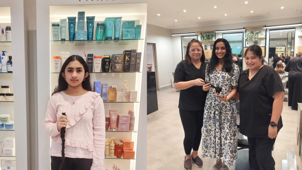 കാൻസർ രോഗികൾക്കായി മുടി ദാനം നൽകി വിദ്യാർത്ഥിനികൾ