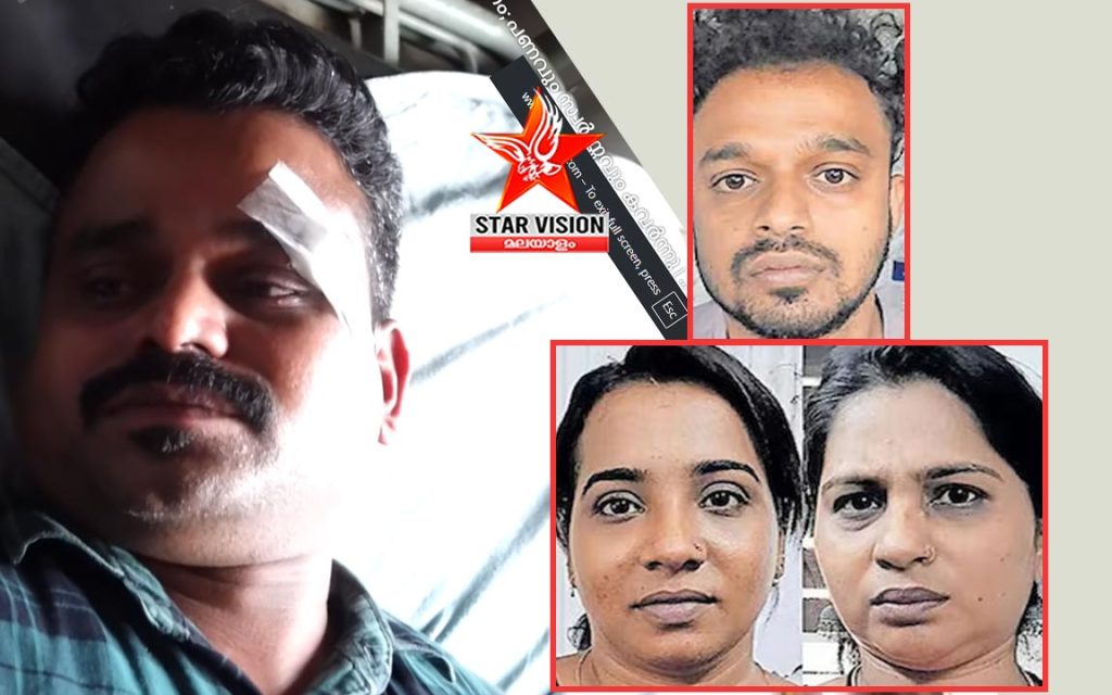 മസാജ് സെന്ററിലെത്തിയ യുവാവിനെ മർദ്ദിച്ച് മാലയും ബൈക്കും മോഷ്ടിച്ച നടത്തിപ്പുകാരനും 2 സ്ത്രീകളും പിടിയിൽ