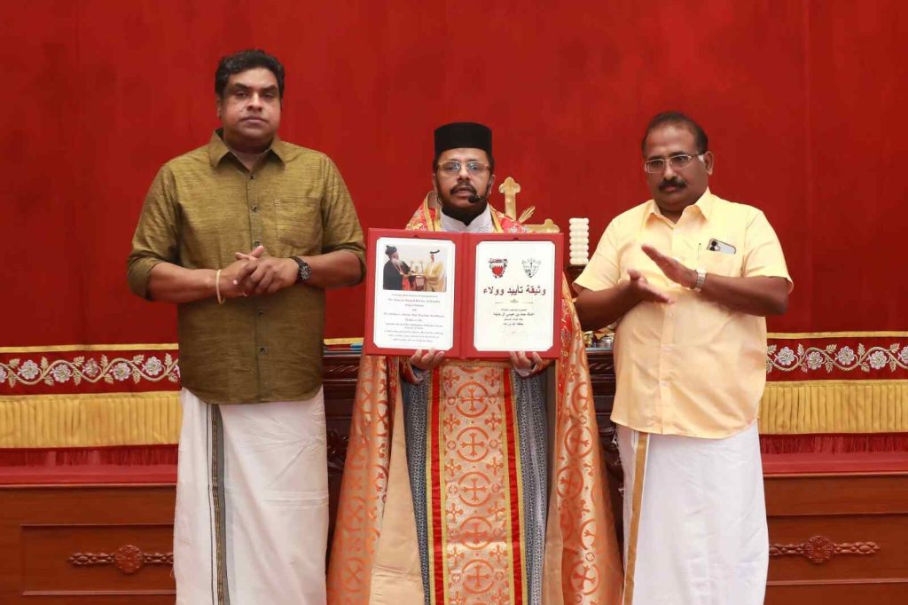 സെന്റ് മേരീസ് ഇന്ത്യൻ ഓർത്തഡോക്സ് കത്തീഡ്രലിൽ വിശ്വസ്തതാ പ്രതിജ്ഞയിൽ ഒപ്പുവെച്ചു